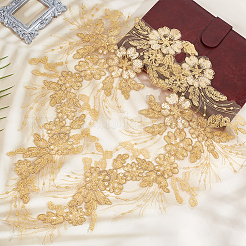 2 шт. 3d цветок полиэстер вышивка кружево орнамент аксессуары&nbsp;PATC-GF0001-34