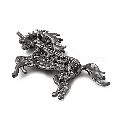 Броши-булавки из сплава со стразами для одежды JEWB-F042-06B