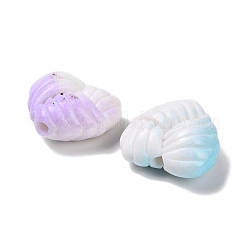 Непрозрачные акриловые бусины с распылением OACR-P032-01A-M