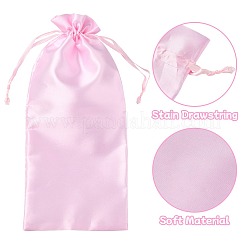 Розовый атласный мешочек для бутылки вина&nbsp;ST-CJ0033-01