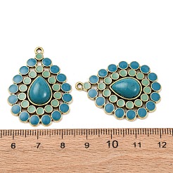 Сплав в тибетском стиле с акриловыми подвесками&nbsp;LS-PALLOY-F319-05C-AG