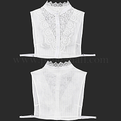 Съемная хлопковая рубашка женская накладной воротник AJEW-WH20054-049B