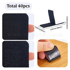 40 шт. самоклеящийся нейлон с полиэстеровыми липучками&nbsp;AJEW-SP0003-23