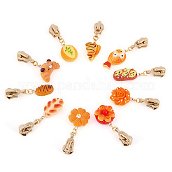 10 шт. 10 стиля бегунки-молнии из смолы HJEW-TAC0078