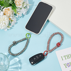 Сплав стеклянный горный хрусталь мобильная цепочка&nbsp;AJEW-AR0002-75