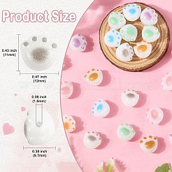 30шт 6 цвета непрозрачные акриловые бусины&nbsp;FIND-YW0008-06