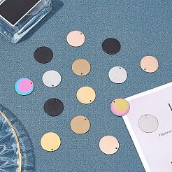 30 шт. 6-цветный вакуумный PVD-покрытие из нержавеющей стали 304 подвески STAS-UN0022-20