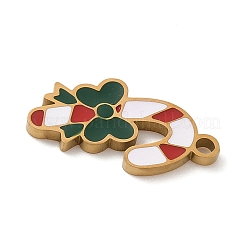 Эмалевые подвески из нержавеющей стали 304 с рождественской тематикой&nbsp;STAS-K312-04J-G