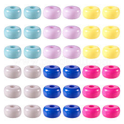 6 цвет непрозрачных акриловых бусин&nbsp;MACR-TA0001-58