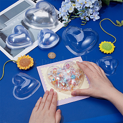 40 шт. 3 стиля прозрачная упаковочная коробка из ПВХ FIND-OC0013-59