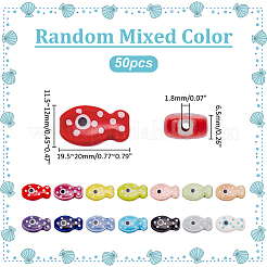 50шт фарфоровые бусины ручной работы&nbsp;PORC-ME0001-14