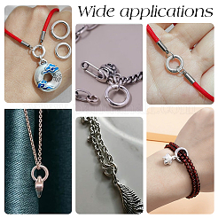 3 шт. 3 стиля 925 кольца с пружинным затвором из стерлингового серебра FIND-PH0023-41