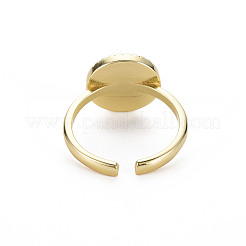 Плоское круглое кольцо-манжета с эмалью от сглаза&nbsp;RJEW-N035-084-NF