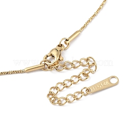 Ионное покрытие (ip) 304 нержавеющая сталь браслеты-змейки для мужчин и женщин BJEW-M293-05G