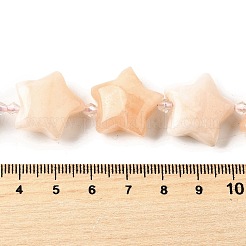 Натуральный розовый авантюрин бисер нитей G-U023-C01-01