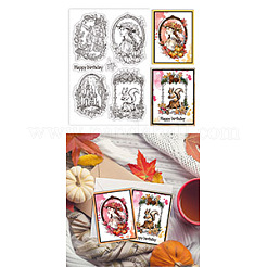 Прозрачные штампы из ПВХ с летней тематикой DIY-WH0631-0327