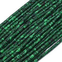 Окрашенные синтетические бирюзовые бусы нити&nbsp;G-D356-B02-01