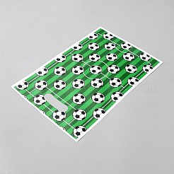 50 шт. перламутровая пленка pp футбольные темы свадьба день рождения вечеринка сладкие конфеты печенье конус для хранения ABAG-WH0062-01