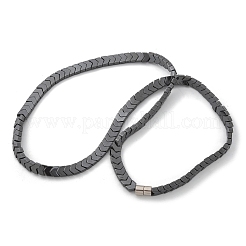 Стрелка синтетические немагнитные гематитовые бусины ожерелья&nbsp;NJEW-R020-11