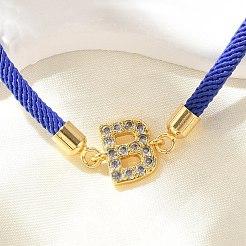 Регулируемые браслеты из нейлона X-BJEW-C096-01G-02