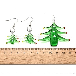 Рождественские украшения ручной работы лэмпворк SJEW-G076-01P