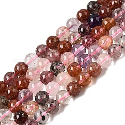 Натуральные кварцевые бусины супер семь нитей&nbsp;G-D359-B01-6mm