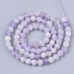 Нити бусин из натурального лавандового аметиста G-S361-5mm-022