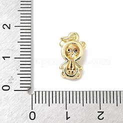 Латунные микро проложить кубического циркония подвески ZIRC-I356-14G-02