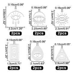 12 шт. 6 подвески из нержавеющей стали 201 STAS-NB0001-15