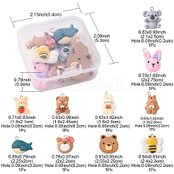 10шт 10 стильные подвески из смолы животных RESI-YW0001-21