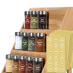 Набор прозрачных наклеек для специй из ПВХ DIY-G036-02