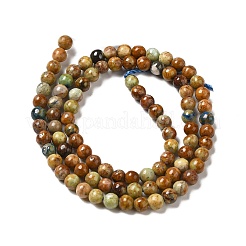 Натуральные бусины из желтой хризоколлы G-H298-A07-01