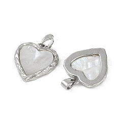 Подвески из латуни из натуральных ракушек&nbsp;KK-Z078-29P