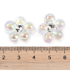 Прозрачные акриловые бусины с УФ-покрытием OACR-S145-03