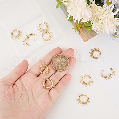 5 пара сережек-колец из нержавеющей стали 304 STAS-UN0047-37