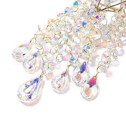 Подвесные украшения из кварцевого хрусталя&nbsp;HJEW-M007-03G