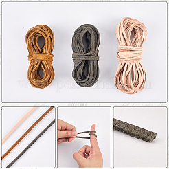 5 м плоские шнуры из коровьей кожи&nbsp;WL-GF0001-27A-02