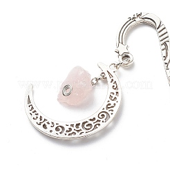 Закладки из необработанных бусин из натурального розового кварца&nbsp;X-AJEW-JK00201-01