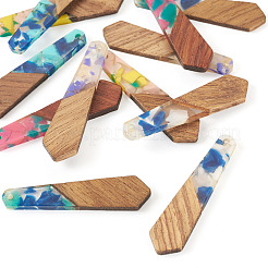 12 шт. подвески из 6-х цветов из смолы и ореха FIND-TA0006-36D