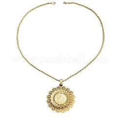 Большие подвески-цветы из цинкового сплава с человеческим рисунком для женщин&nbsp;FS-WGB43BA-01