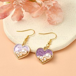 Светло-золотого сплава эмали подвески&nbsp;ENAM-YW0003-71