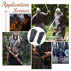 Регулируемый браслет из искусственной кожи со шнуром AJEW-WH0270-433B