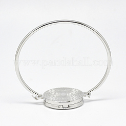 Медные браслеты из латунного рассеивателя BJEW-Q691-11