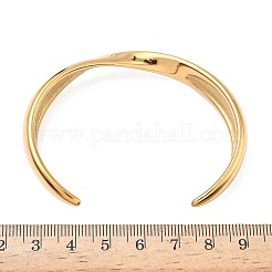 Браслеты-манжеты из нержавеющей стали 304&nbsp;BJEW-B158-05G-01