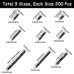 1800 шт. 9 вида стеклянных витых бусин SEED-CN0001-46