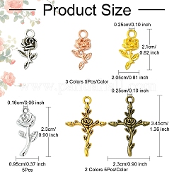 30шт 6 стиля подвески из сплава в тибетском стиле&nbsp;FIND-YW0005-08