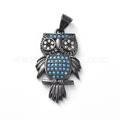 Латунные микро проложить кубического циркония подвески ZIRC-G157-22