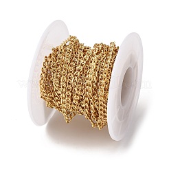 Латунные текстурированные овальные звенья цепи CHC-H113-20G