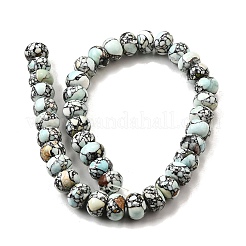 Синтетических нитей бирюзовые бусы G-F791-E01-02A