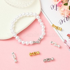 6 шт. 3-цветные застежки из цинкового сплава с микропаве из прозрачного кубического циркония&nbsp;FIND-CJ0005-11